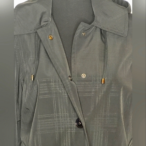 London Fog Hooded Trench Coat - Size S - Picture 8 of 16